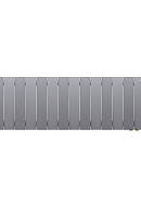 Биметаллический дизайн радиатор Royal Thermo PianoForte VD 300 Silver Satin (серый) VDR80 - 16 секций, нижнее правое подключение, 80мм 