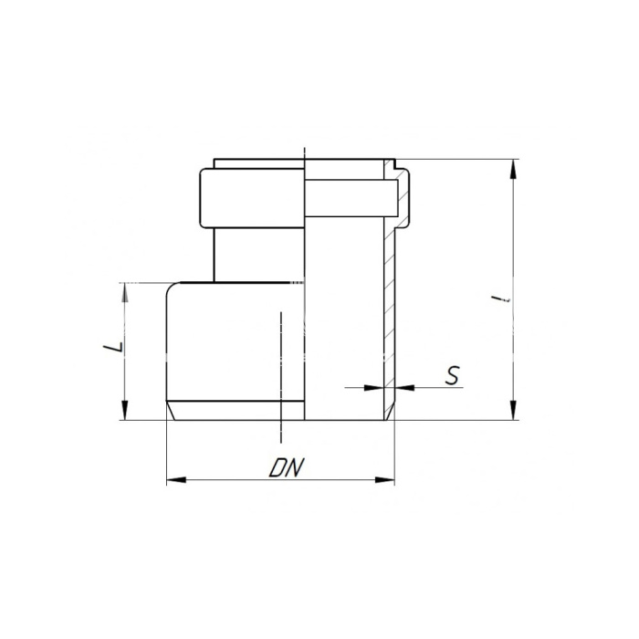 Переход эксцентрический PP-MD (полипропилен минерализированный) Ostendorf Skolan Safe SKR 335720 D110х50 мм 