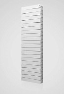 Биметаллический дизайн радиатор Royal Thermo PianoForte Tower 500 Bianco Traffico (белый) - 18 секций, нижнее / верхнее раздельное подключение 