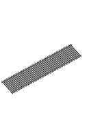Решетка рулонная Itermic SGL-28-2400, алюминий (natural) 