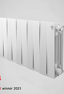 Биметаллический дизайн-радиатор Royal Thermo PianoForte 300, белый - 12 секций, боковое подключение 